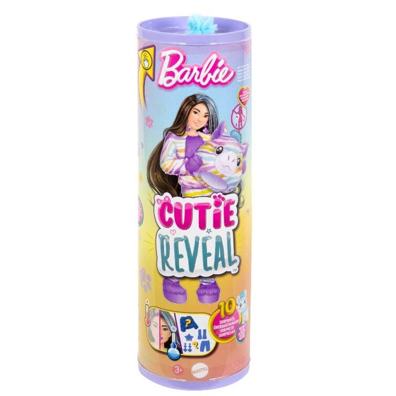 Mattel Barbie Muñeca Colores Ensueño Sorpresa (Cebra) HRK37
