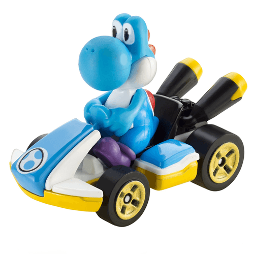 Hot Wheels Mario Kart Yoshi Azul