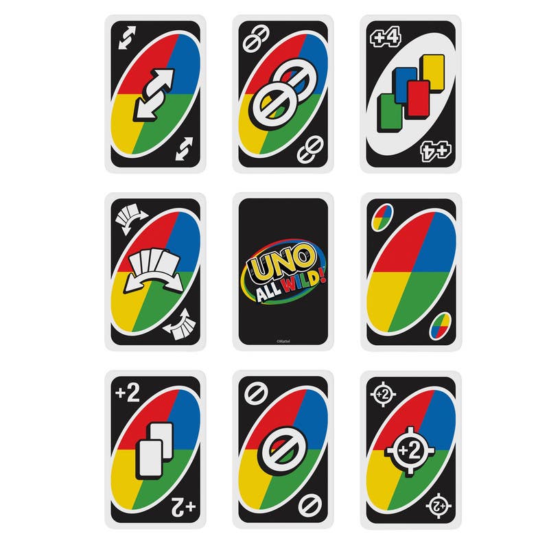 Mattel-UNO-All-Wild-Juego-de-Mesa-HHL33