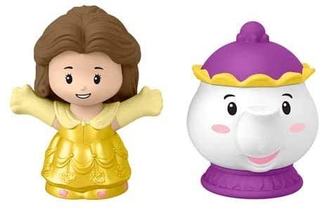 Disney Princesas La Bella y La Bestia Little People 2 Pack con Bella y la Sra. Potts