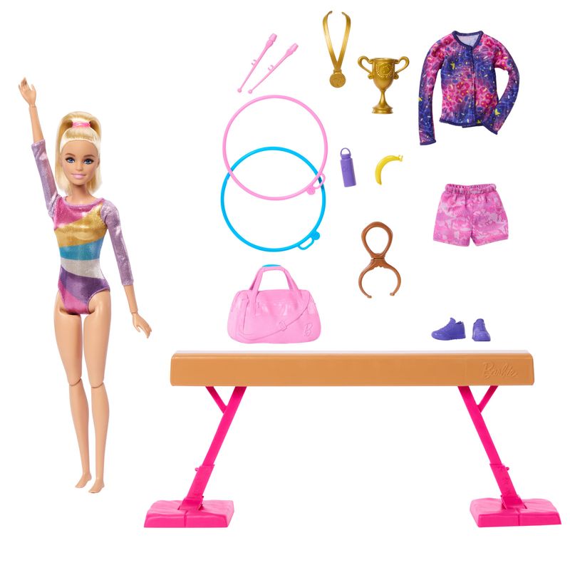 Mattel-Barbie-Profesiones-Gimnasta-CabelloRubio-HRG52
