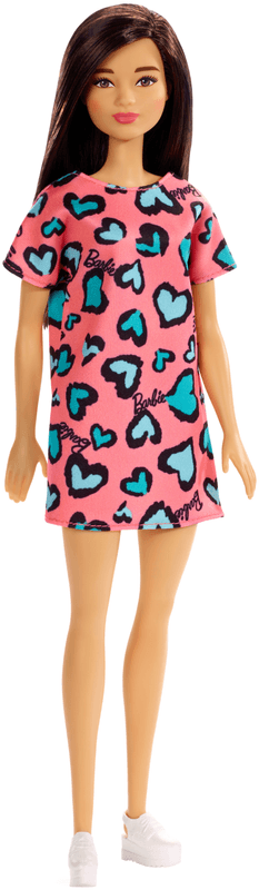 Barbie Fashion Cabello Negro con Vestido con Corazones