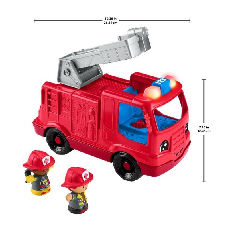 Mattel-Little-People-Camion-De-Bomberos-Mediano-HYP41