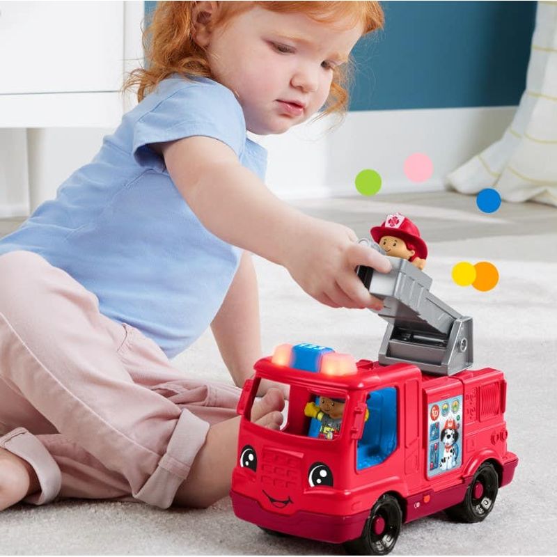 Mattel-Little-People-Camion-De-Bomberos-Mediano-HYP41