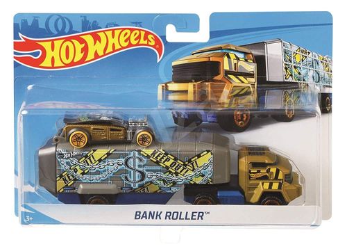 Hot Wheels Camión  Bank Roller con Coche a Escala