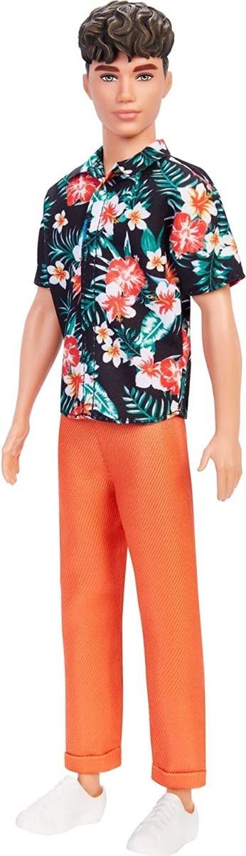 Barbie Fashion Doll & Beauty Ken Playera Floreada