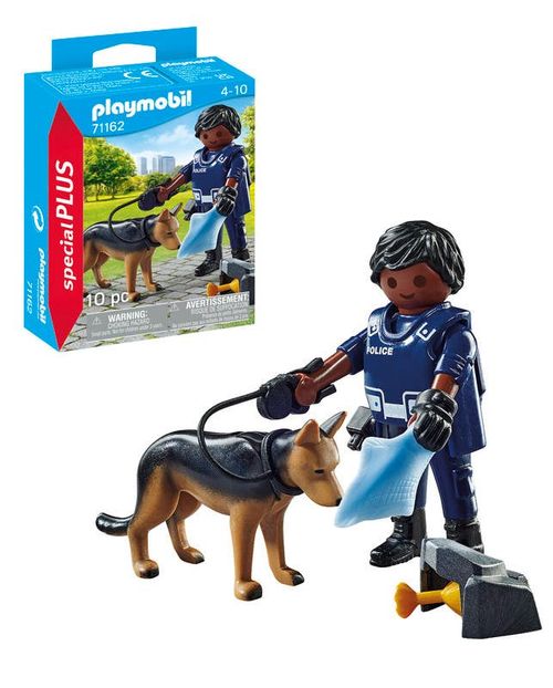 Playmobil Muñeco Policía con Perro