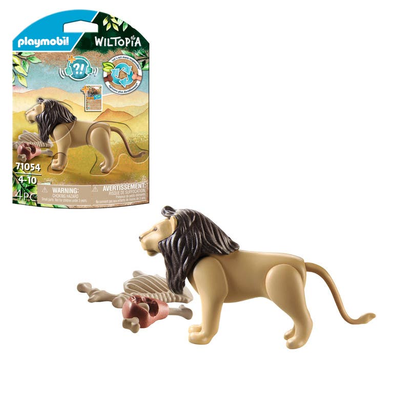 Figurine Playmobil Lion – Pièce Détachée Pour Zoo Ou Safari