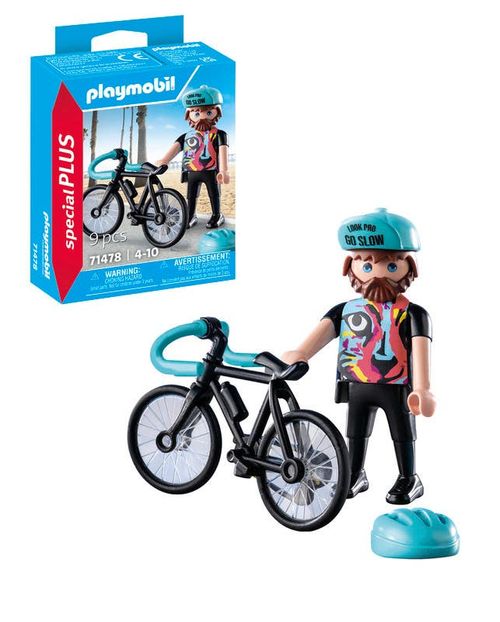 Playmobil Muñeco Ciclista de Carretera