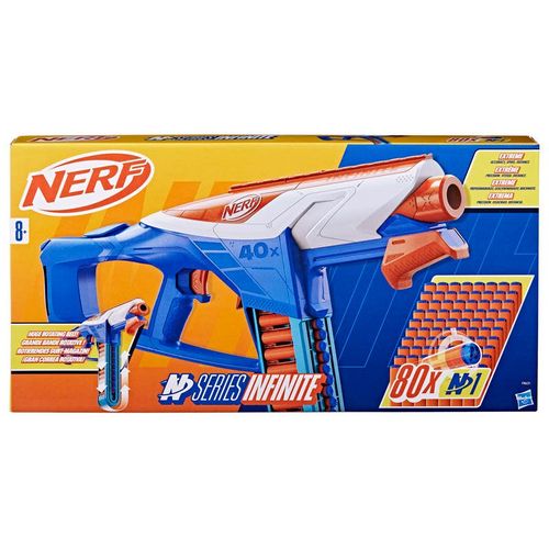 Nerf Lanzador de Dardos N Series Infinite con 80 Dardos