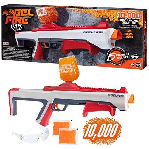 Nerf Lanzador de Gelfire con Bolsa de 10 mil bolitas