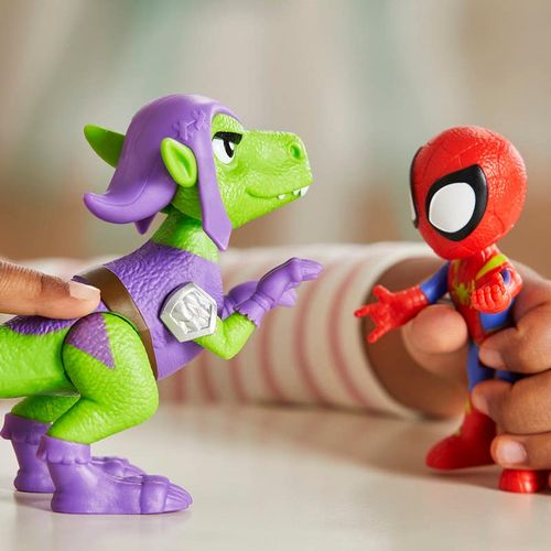 Spiderman Set de Figuras Spidey And His Amazing Friends  de Spidey y Goblin Raptor