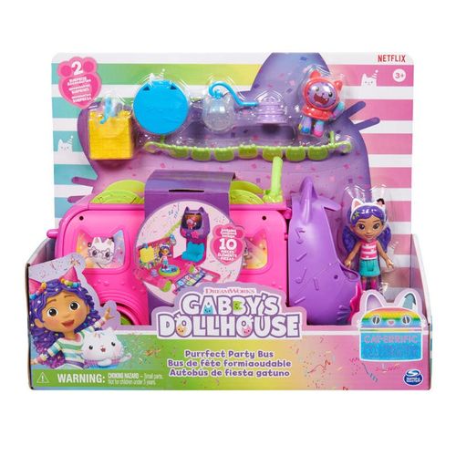 Gabby's Doll House  Set de Juego Fiesta Gatuna con Accesorios y Figura de Gabby con Mascota