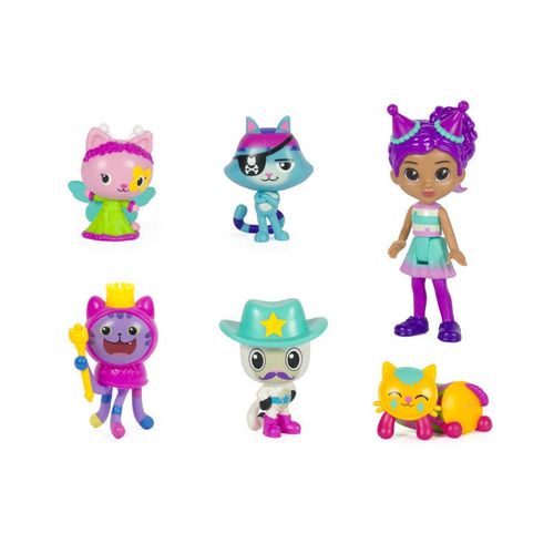 Gabby Doll House Celebración Set de 6 Figuras y Accesorio Sorpresa