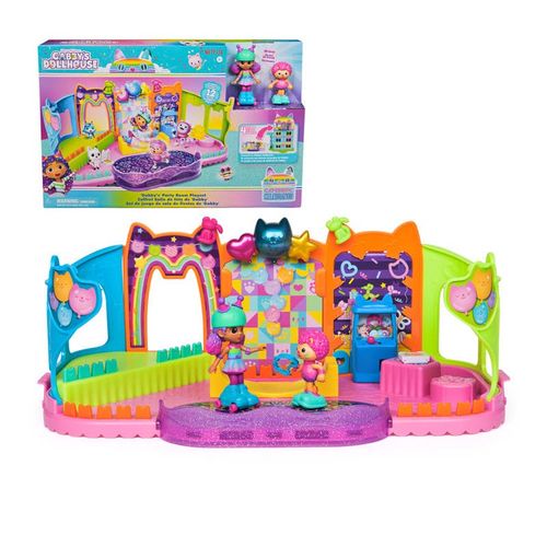 Gabby's  Doll House Aticos de Fiestas con Muñeca y Mascota