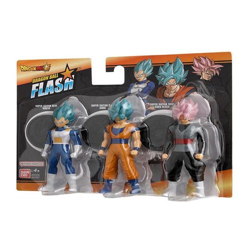 Dragon Ball 3 Pack Figuras de Acción Goku, Vegeta y Goku Malo