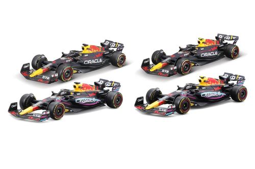 Red Bull Escala 1:43 Red Bull Racing RB19 4pack Checo Pérez y Max