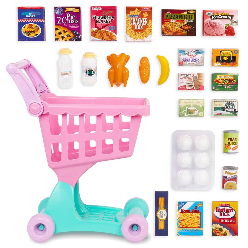Battat-Carrito-de-Supermercado-con-Alimentos