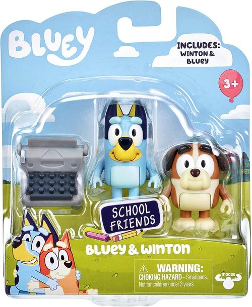Bluey Mini Muñecos 2 Pack Bluey y Winton