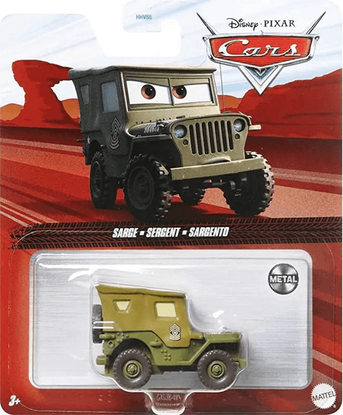 Cars de Disney y Pixar Vehículo de Juguete Sargento