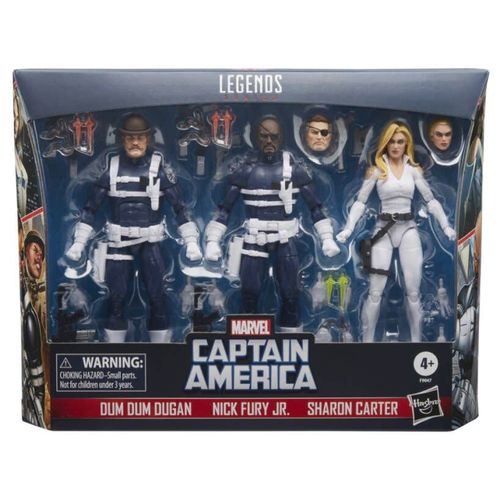 Capitán América 3-pack  Nick Fury Jr. Sharon Carter Y Dum Dum Dugan F9047