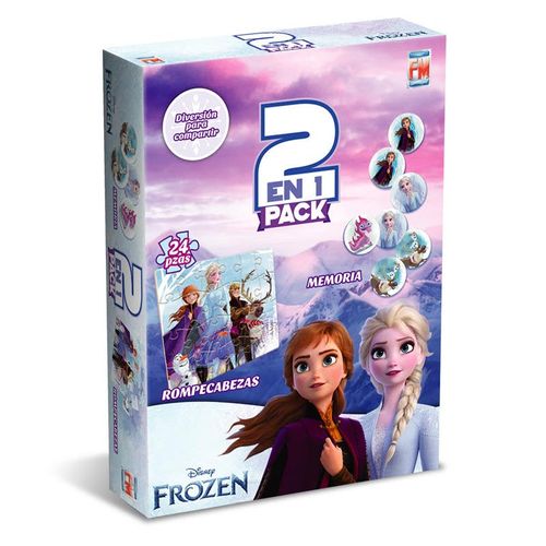 Disney Rompecabezas de Frozen 2 en 1 de Fotorama Juegos de Mesa