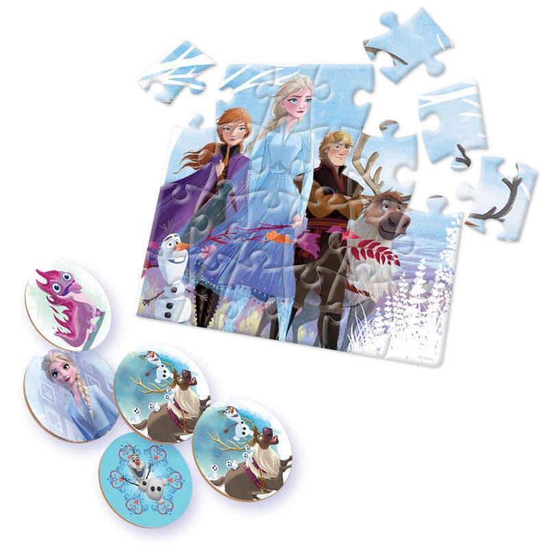Disney Rompecabezas de Frozen 2 en 1 de Fotorama Juegos de Mesa - Juguetron
