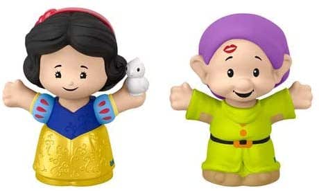 Disney Princesas Little People 2 Pack con Blanca Nieves y Tontín