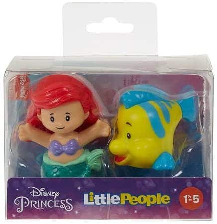 Disney Princesas La Sirenita Little People 2 Pack con Ariel y Flanders