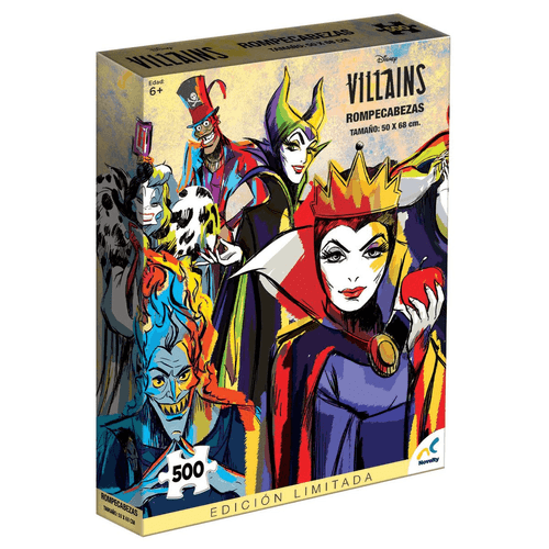 Disney Rompecabezas Arte Pop de Villanos de 500 Piezas