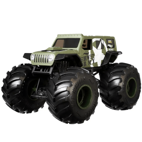 Hot Wheels Monster Truck Jeep Clear Escala 1:24