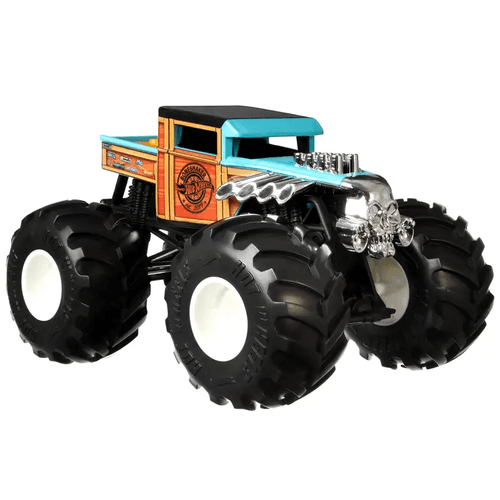 Hot Wheels Monster Trucks Bone Yellow Blue Shaker Escala 1:24