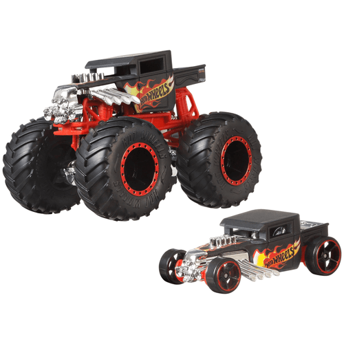 Hot Wheels Monster Truck Bone Shaker & DCC Set de 2 Vehículos