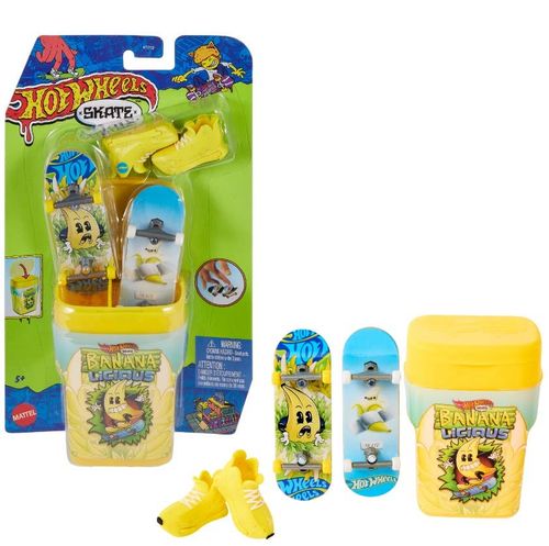 Hot Wheels Skate Park Chicles Bananas Lucious Incluye Patineta y Sneakers