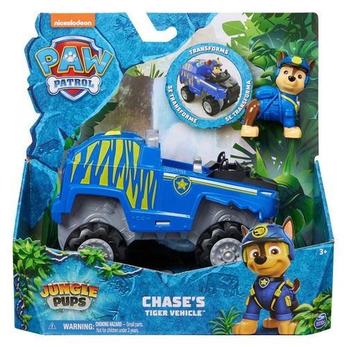 Paw Patrol Vehículo con Figura de Chase en la Jungla