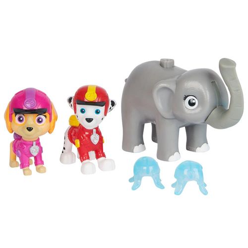 Paw Patrol Set JunglePups con Marshall, Skye y Elefante