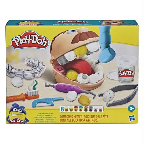 Play-Doh  Dentista Set de Juegos 9 Accesorios de Dentista y 7 Latas