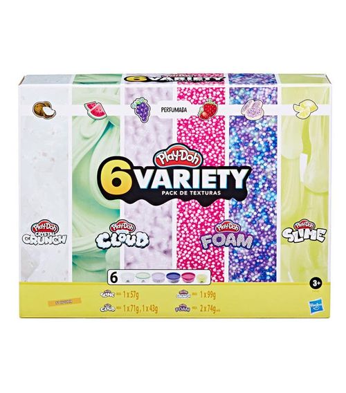Play-Doh Set de Juegos 6 Latas con Texturas