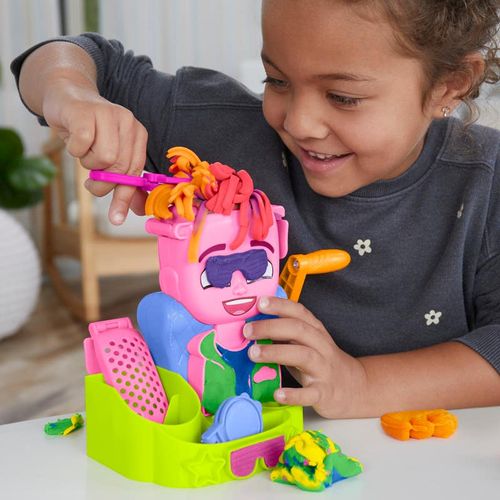 Play-Doh Peluquería Set de Juegos con 12 Accesorios y 6 Latas