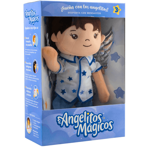 Peluches Angelitos de Guarda con Mensaje Feli