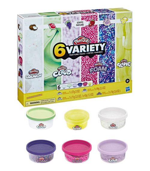 Play-Doh Set de Juegos 6 Latas con Texturas