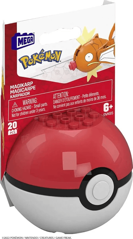 Pokemon Pokébola con Magicarpa Mega Construx