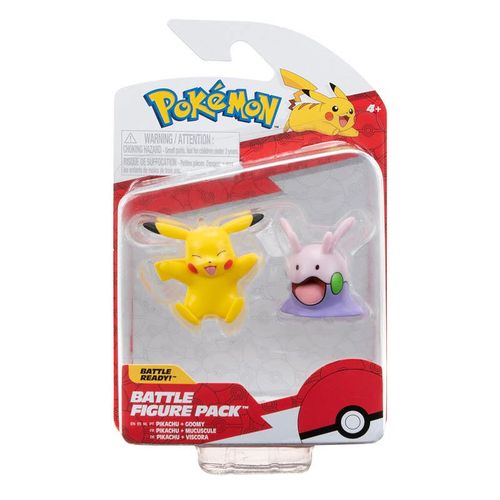 Pokémon 2 Pack Figuras de Batalla Goomy Y Pikachu PKW3504