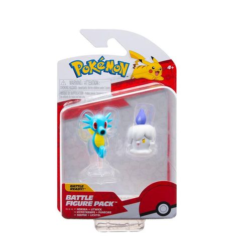 Pokémon 2 Pack Figuras de Batalla Litwick y Horsea 95007A