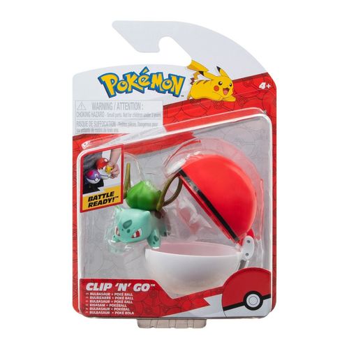 Pokémon 2 Pack Figuras de Juguete Bulbasaur y Poké Bola 95057