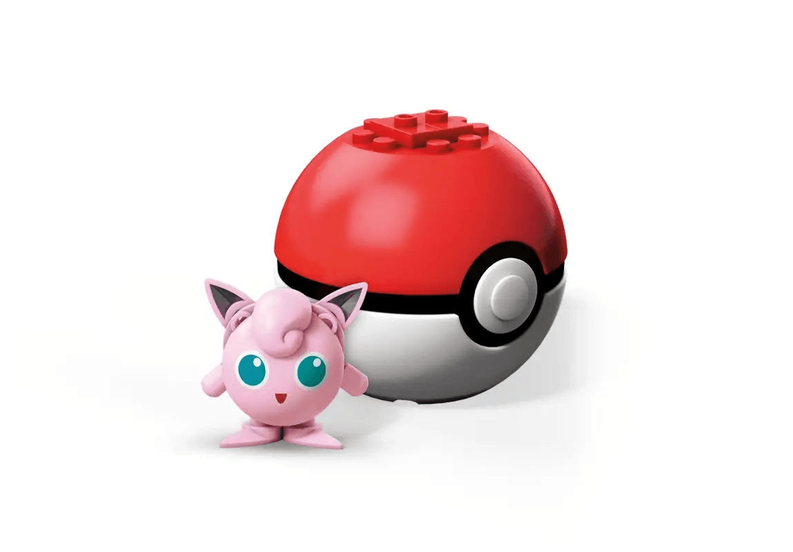 Pokémon Clip 'N' Go Jigglypuff, Figura Da Battaglia Da 5,1 Cm, Con Accessorio Moon Ball, Per Bambini Dai 4 Anni