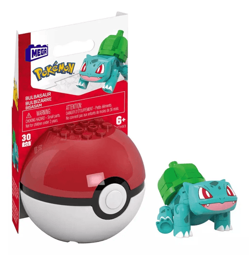 Pokemon Pokébola con Bulbasaur Mega Construx
