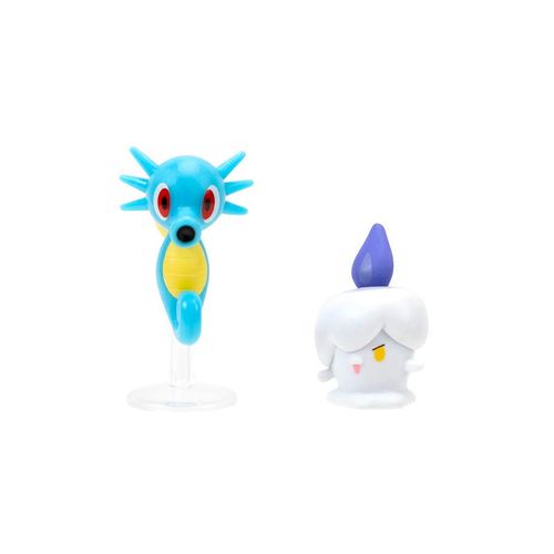 Pokémon 2 Pack Figuras de Batalla Litwick Y Horsea PKW3504