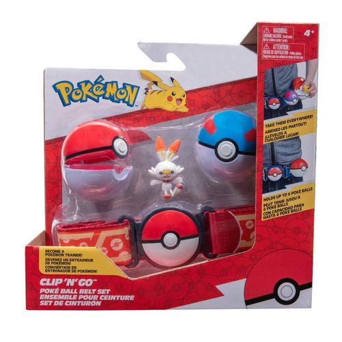 Pokémon 2 Packs Figuras de Juguete Scorebunny y Cinturón 95283