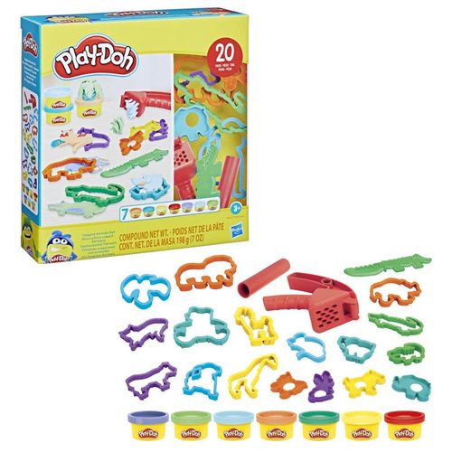 Play-Doh Set de Juegos Dinosaurios con 20 Accesorios y 7 Latas
